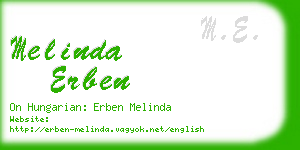 melinda erben business card